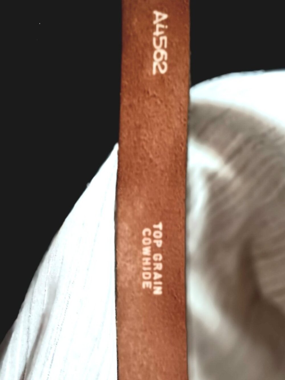 VINTAGE REAL TOP GRAIN COWHIDE LEATHER BELT